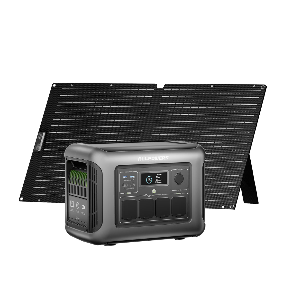 ALLPOWER Kit Generador Solar 1600W (R1500 LITE+SE100 100W Panel solar)
