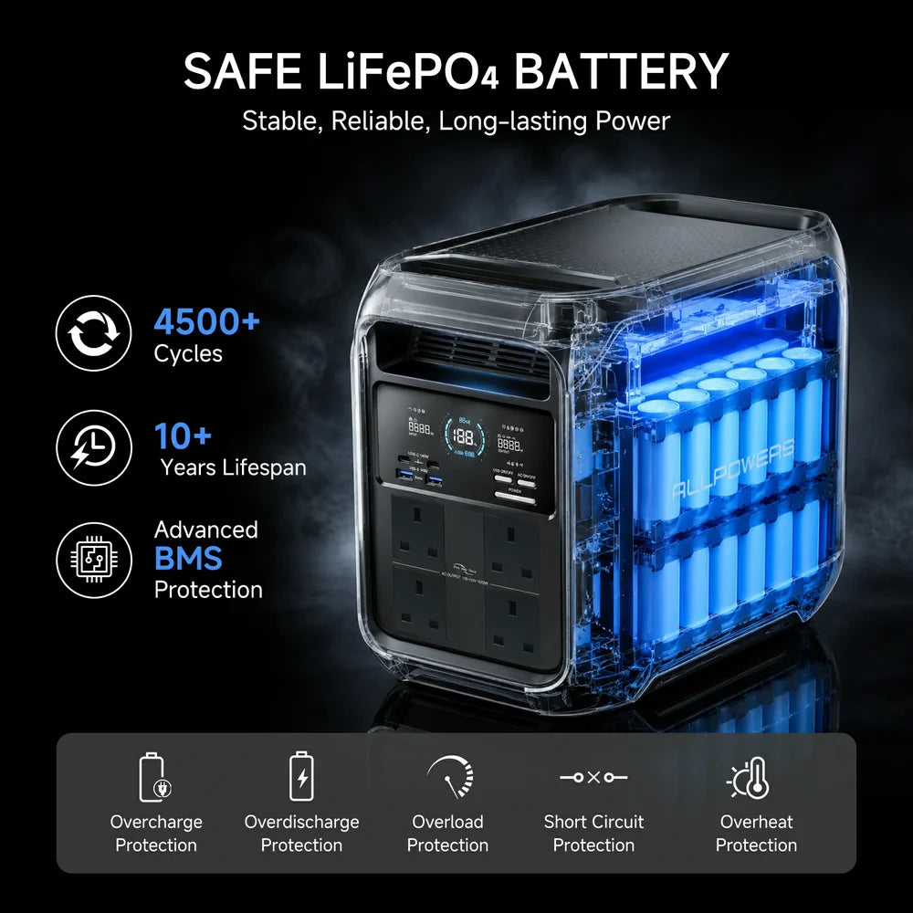 POWISER P1800 Estación de energía portátil 1024Wh | 1800W