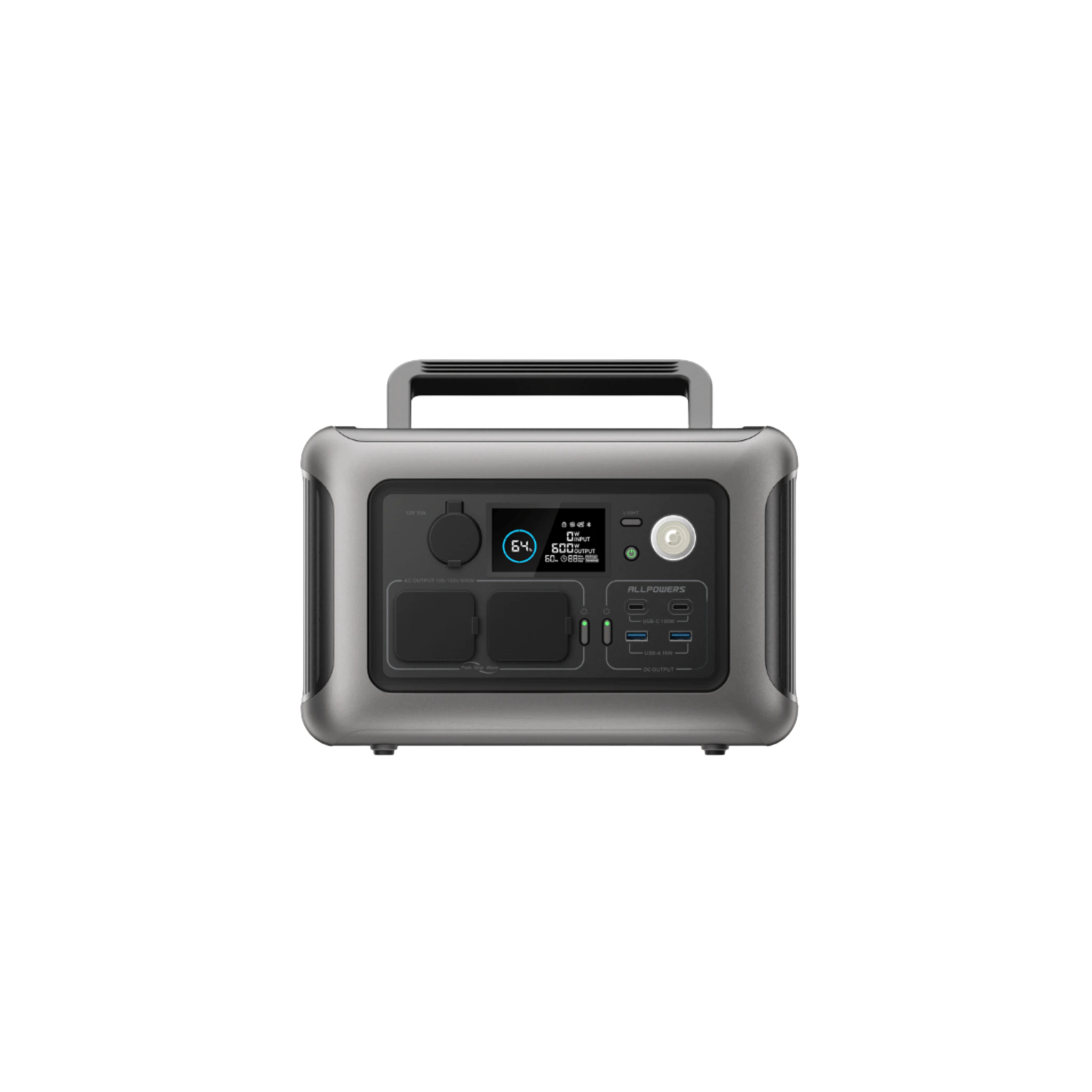 ALLPOWERS R600 Estación de Energía Portátil 600W | 299Wh LiFePO4 | Generador Solar con Carga Rápida