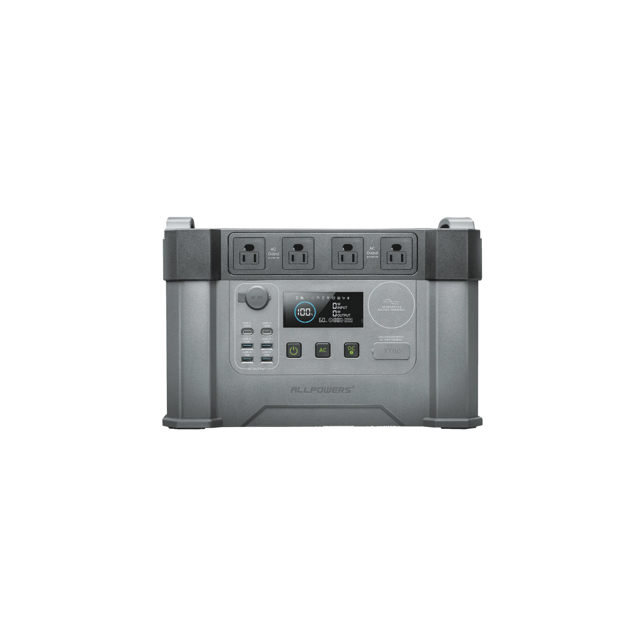 ALLPOWERS S2000 Pro Estación de Energía 2400W 1451Wh | Carga Rápida 1.5 Horas | Generador Solar