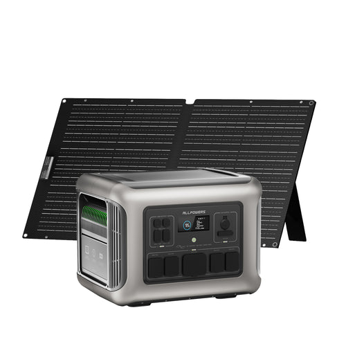 ALLPOWER Kit Generador Solar 2500W (R2500+SE100 100W Panel solar)