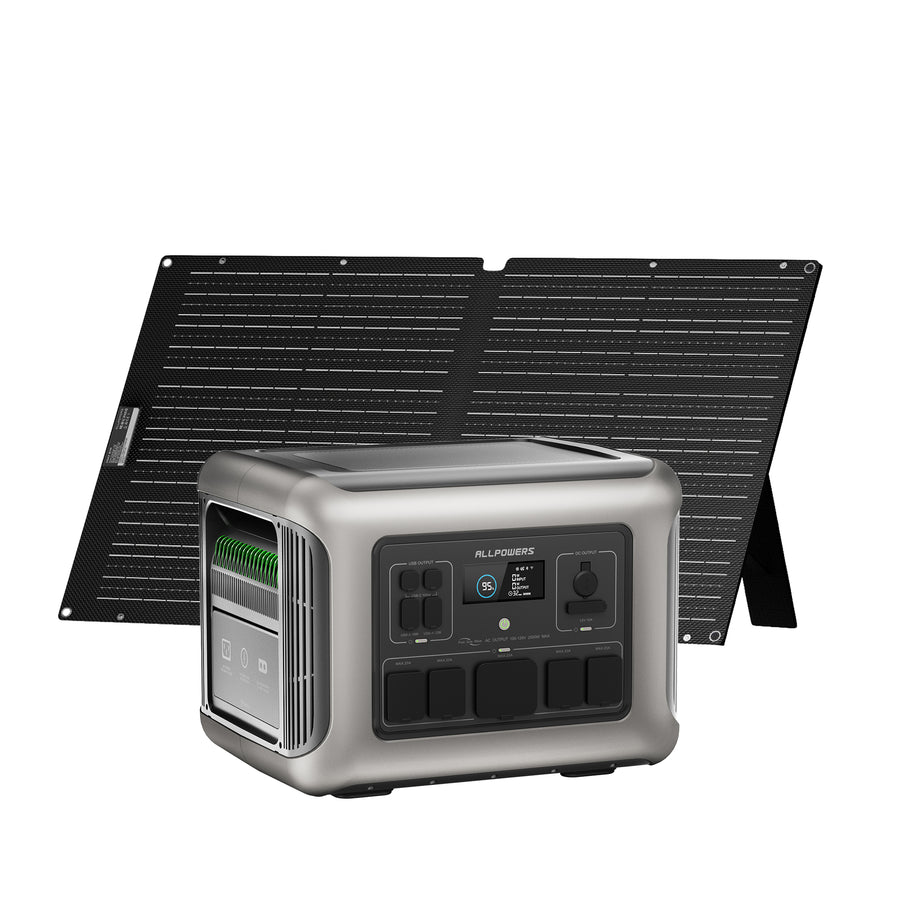 ALLPOWER Kit Generador Solar 2500W (R2500+SE100 100W Panel solar)