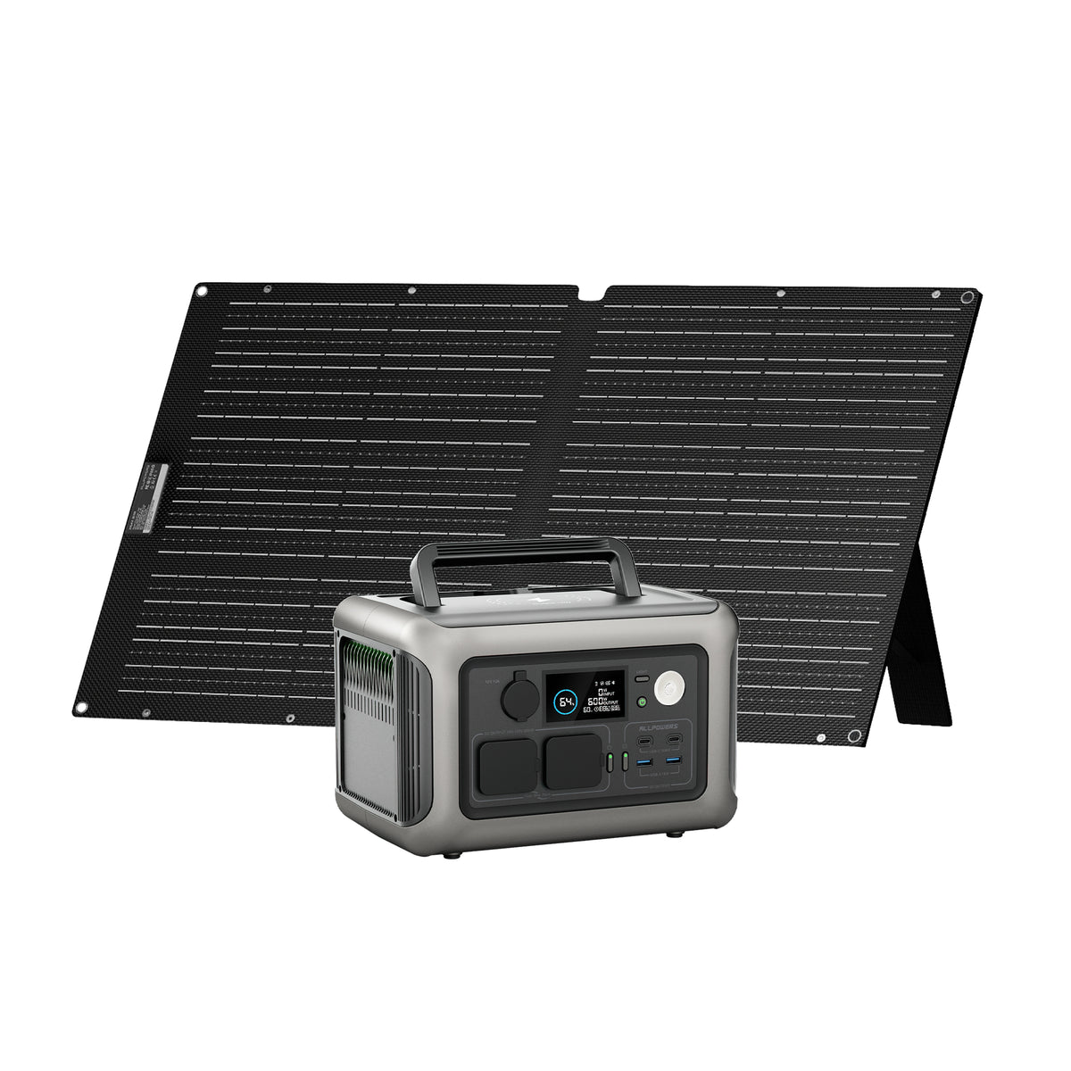 ALLPOWER Kit Generador Solar 600W (R600+SE100 100W Panel solar)