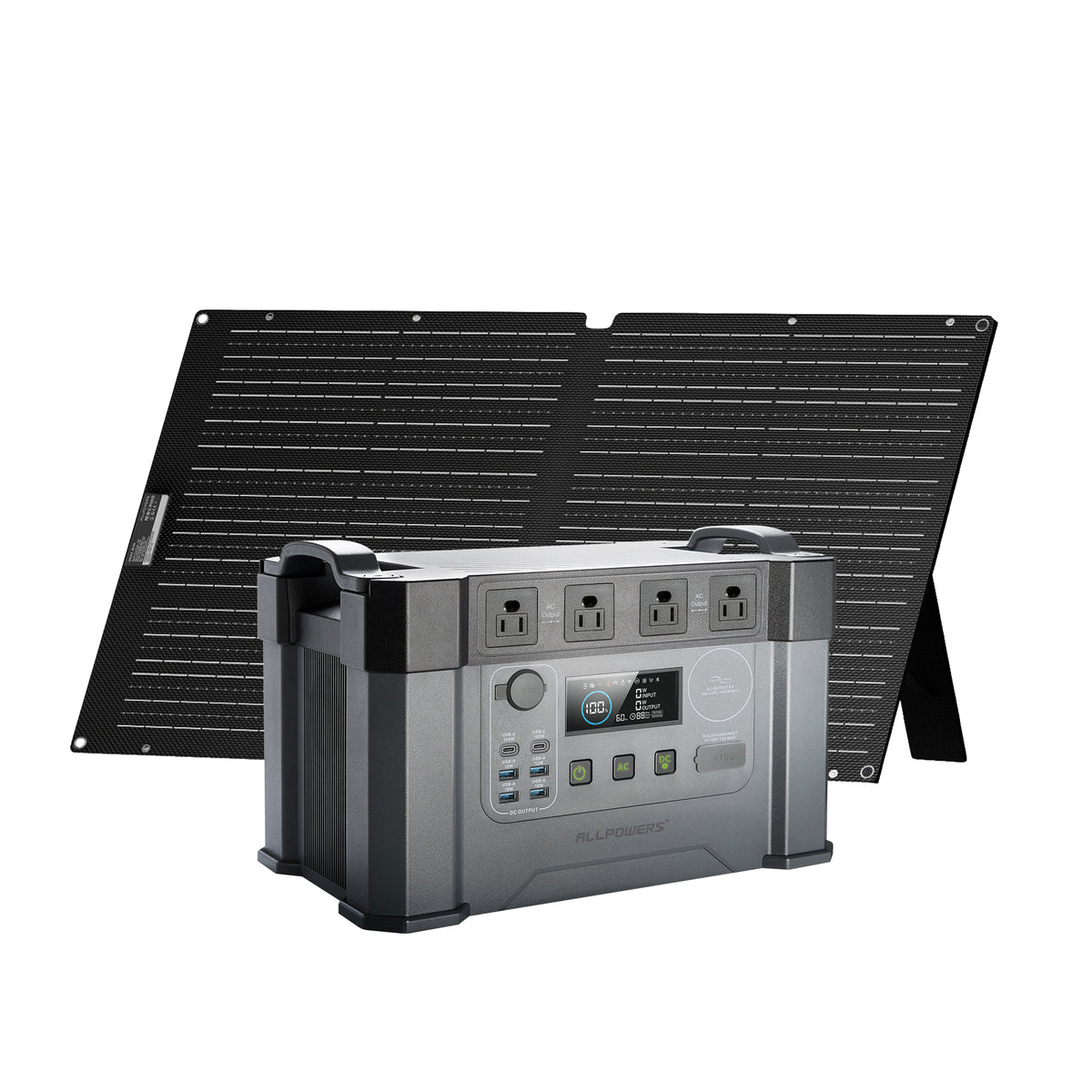 ALLPOWER Kit Generador Solar 2400W (S2000P+SE100 100W Panel solar)